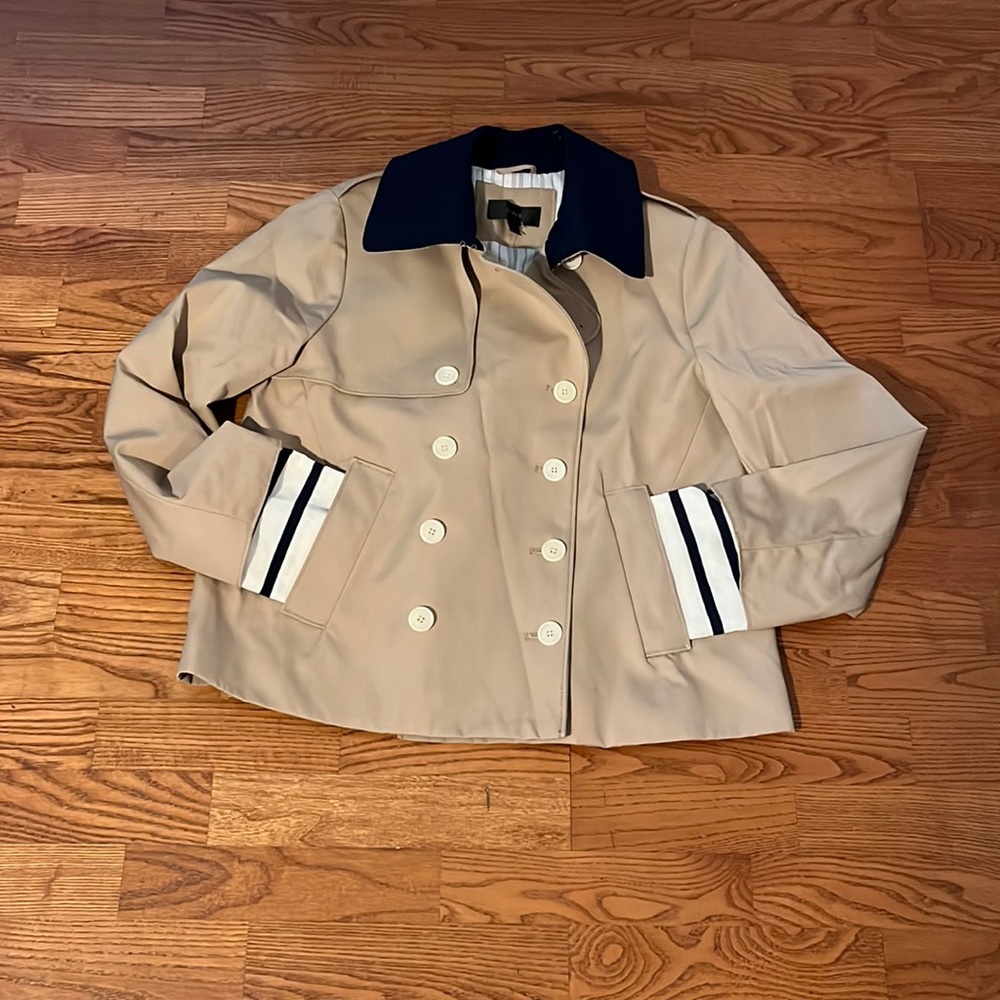 J Crew khaki jacket.  Size 10